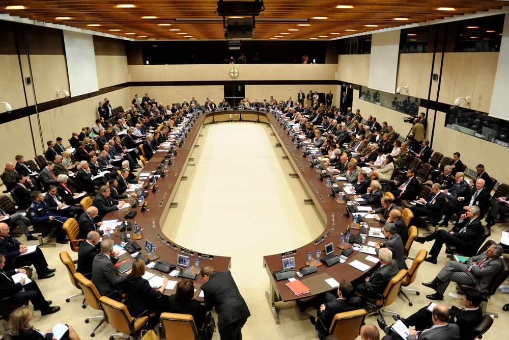 Secretary Gates attends the NATO and non-NATO ISAF contributing nations meeting.