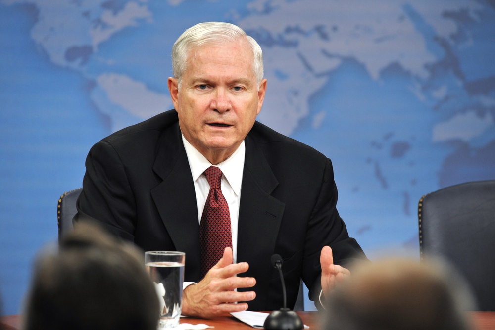 Secretary Gates gives his final scheduled press briefing in the Pentagon.