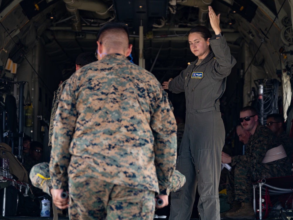 U.S. Air Force, U.S. Marines conduct mass casualty simulation training