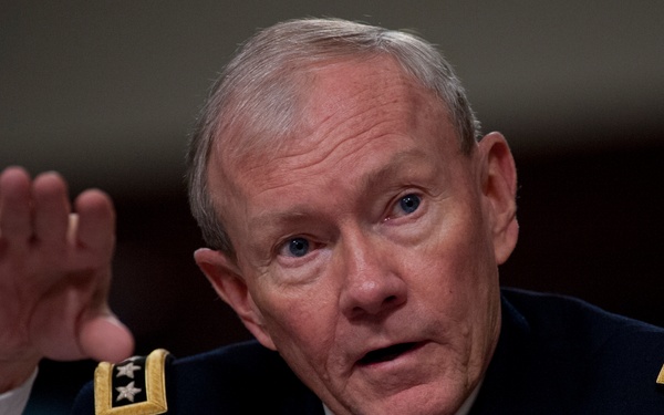 Gen. Dempsey testifies during a hearing of the Senate Armed Services Committee on Benghazi