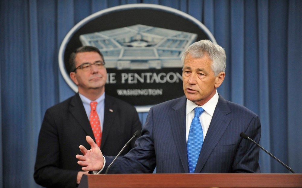Secretary Hagel talks about the onset of the sequester