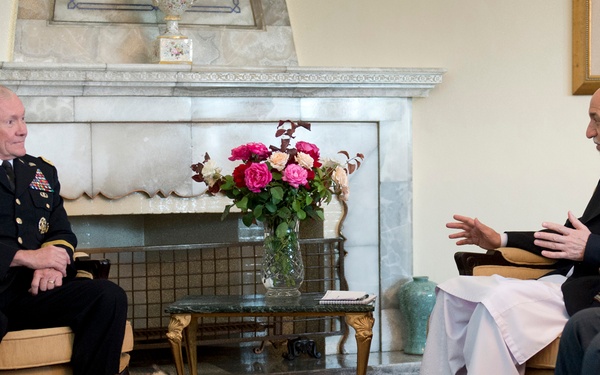 President Karzai meets with Gen. Dempsey