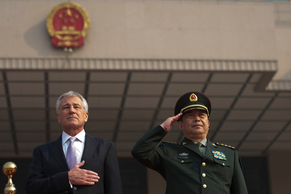 Hagel Attends Honors Ceremony in Beijing