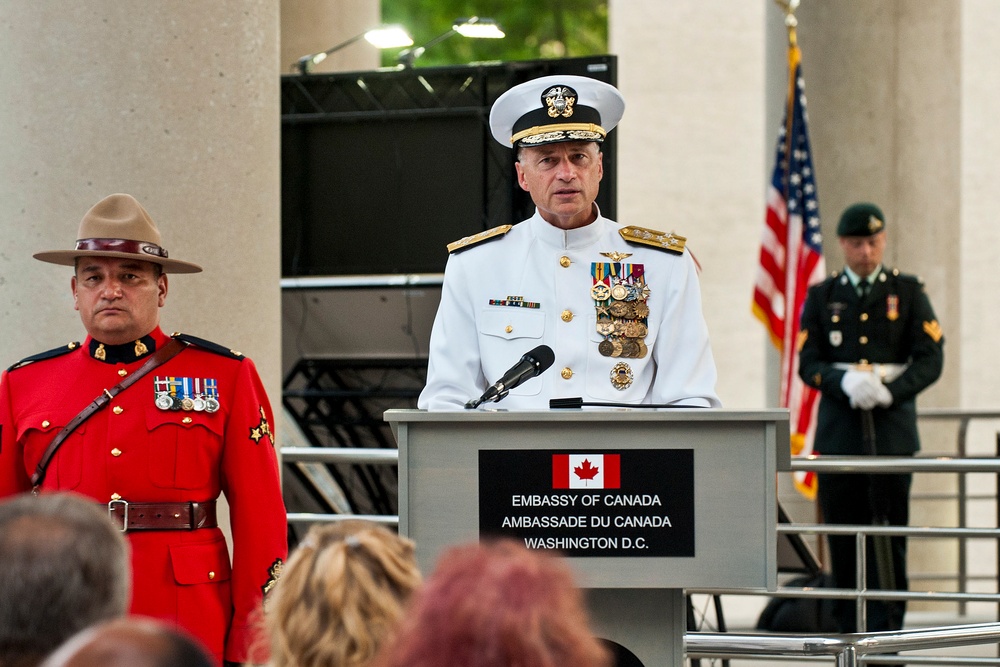 Winnefeld Speaks at Canada's Afghanistan Memorial Vigil in Washington, D.C.