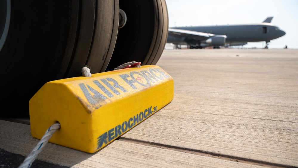 U.S. Air Force, Royal Australian Air Force airmen load KC-46 during Talisman Sabre 2025
