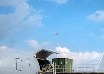 U.S. Air Force, Royal Australian Air Force airmen load KC-46 during Talisman Sabre 2025