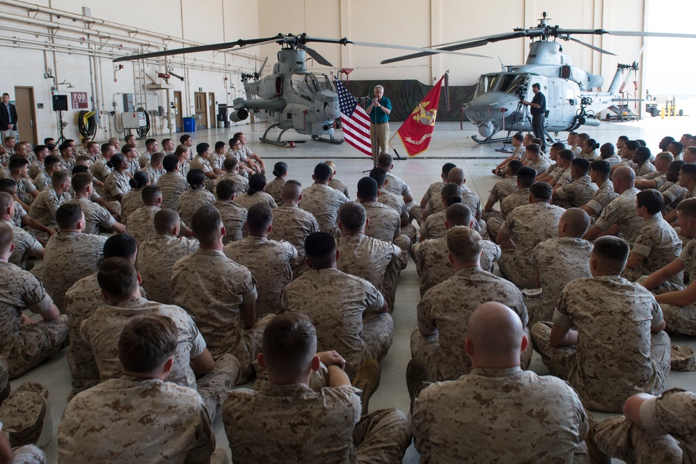 Hagel Talks With Troops on Camp Pendleton