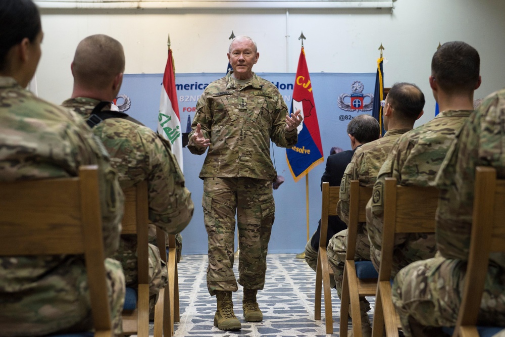 Dempsey Hosts Troop Talk in Baghdad