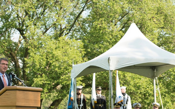 Carter Speaks at Winnefeld Retirement Ceremony