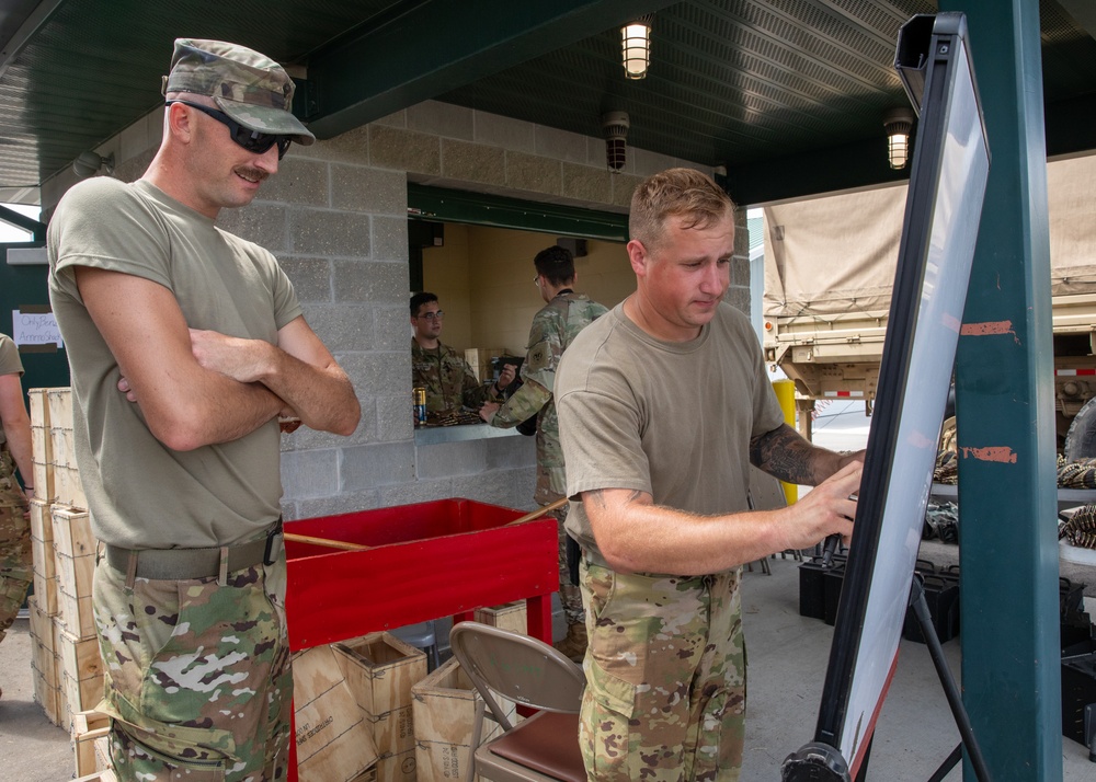 Wisconsin National Guard's 1st Battalion,147th Aviation crews conduct aerial gunnery qualification