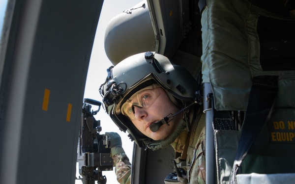 Wisconsin National Guard’s 1st Battalion, 147th Aviation Regiment crews conduct aerial gunnery qualification