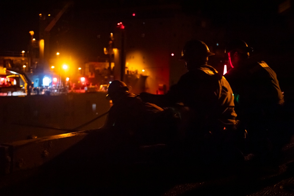 Nimitz Conducts a Replenishment-at-Sea