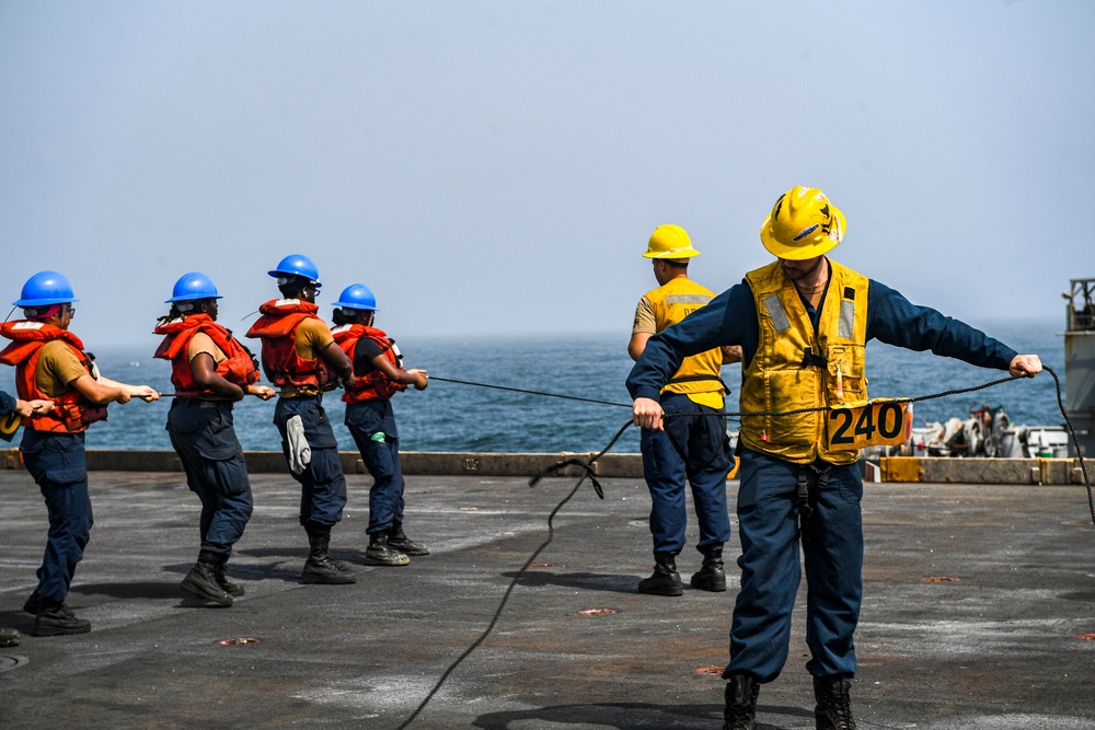 Nimitz Conducts a Replenishment-at-Sea