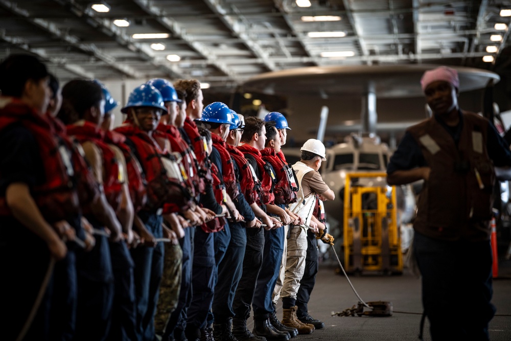 Nimitz Conducts a Replenishment-at-Sea