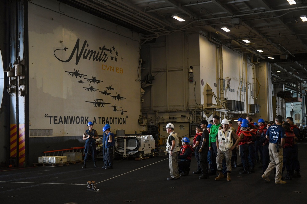 Nimitz Conducts a Replenishment-at-Sea