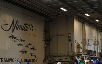 Nimitz Conducts a Replenishment-at-Sea