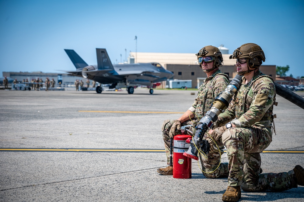 103d Provides Rapid Fighter Jet Refueling &amp; Rearming in Record Time with C-130H