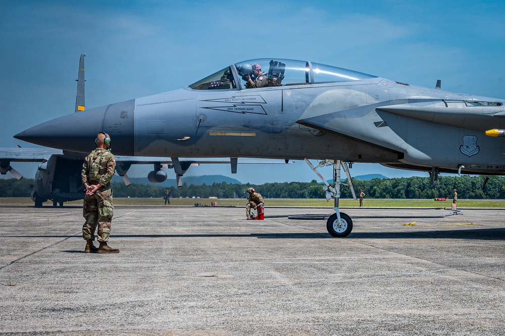 103d Provides Rapid Fighter Jet Refueling &amp; Rearming in Record Time with C-130H