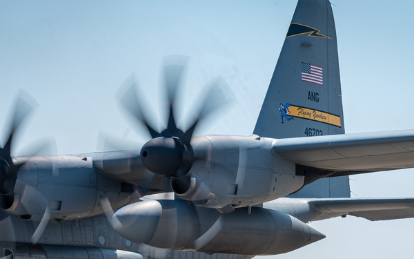103d Provides Rapid Fighter Jet Refueling & Rearming in Record Time with C-130H
