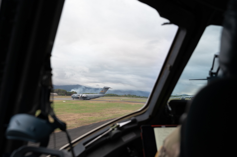 C-17 transports Allied force for static line jumps