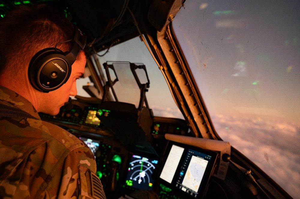 C-17 transports Allied force for static line jumps