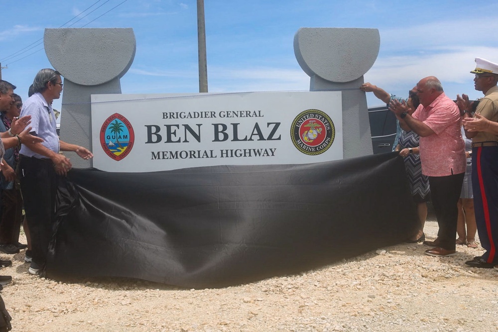 Brig. Gen. Blaz Memorial Highway Renaming Unveiled