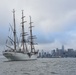 USCGC Eagle sails into San Francisco