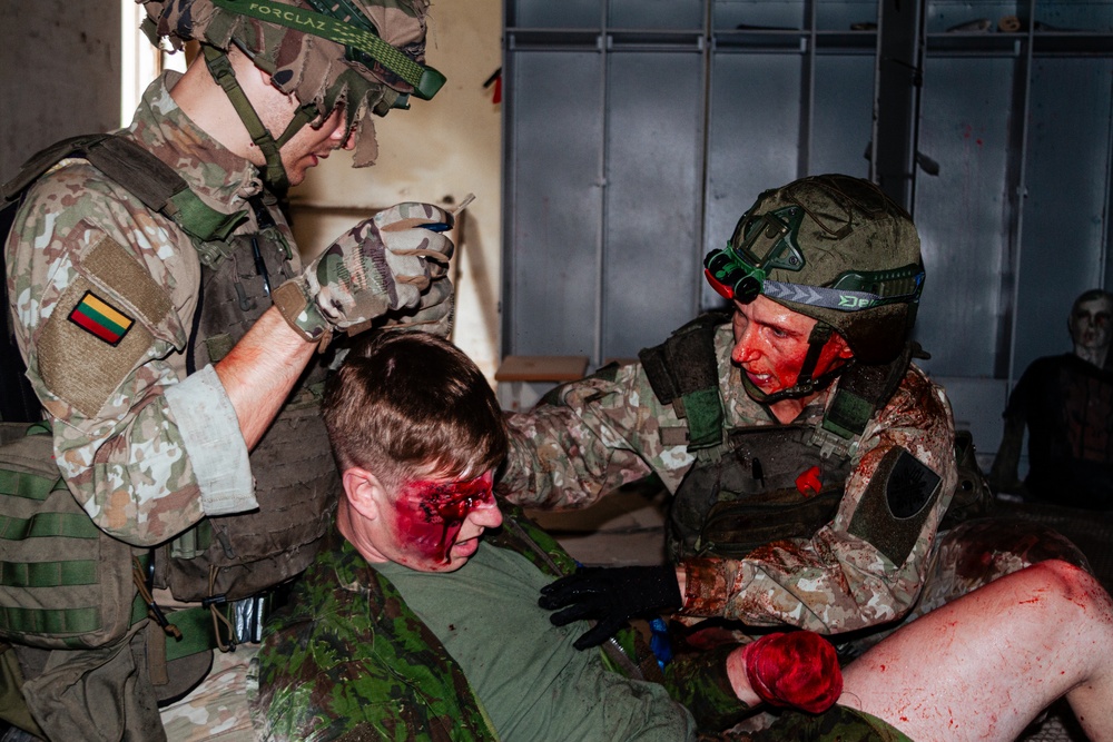 10th Special Forces Group enhance medical capabilities during a TCCC training with the Lithuanian National Guard