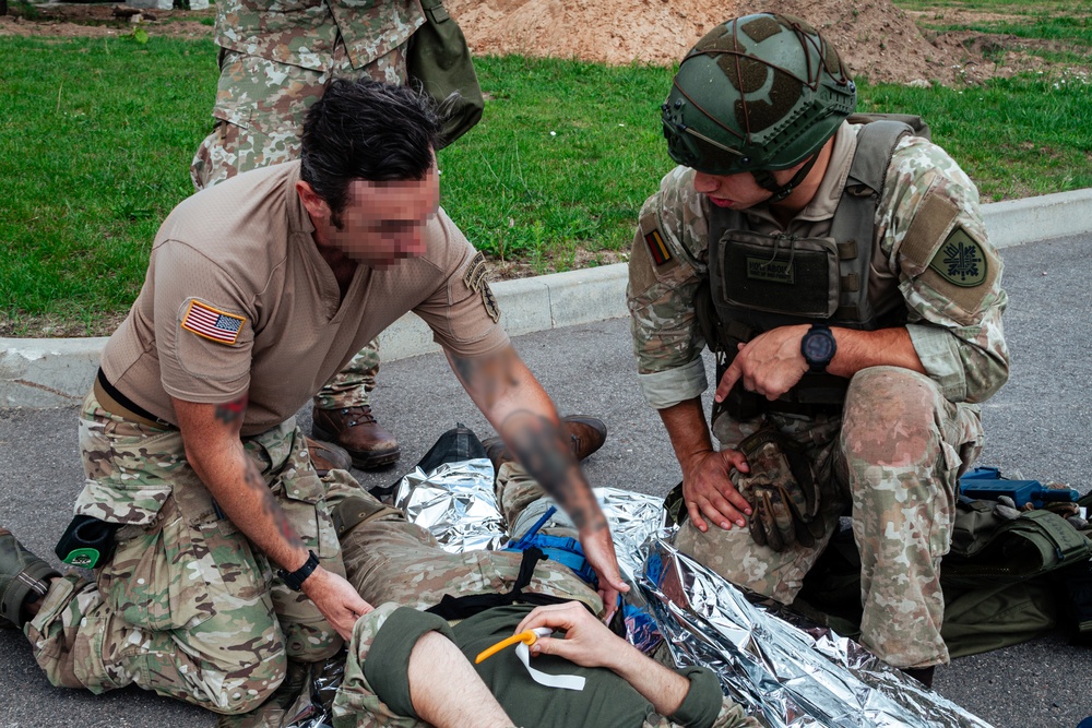 10th Special Forces Group enhance medical capabilities during a TCCC training with the Lithuanian National Guard