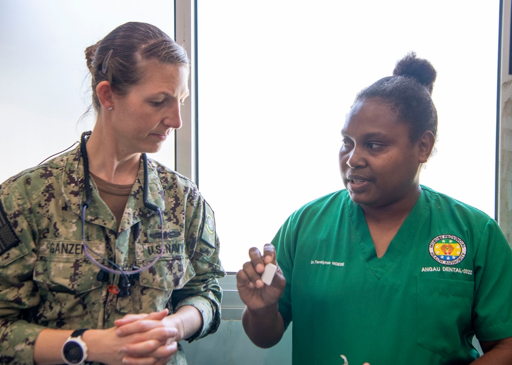 Medical First Responders from Partner Nations Participating in Pacific Partnership 2025 Conduct Dental Training in Lae, Papua New Guinea, July 2025