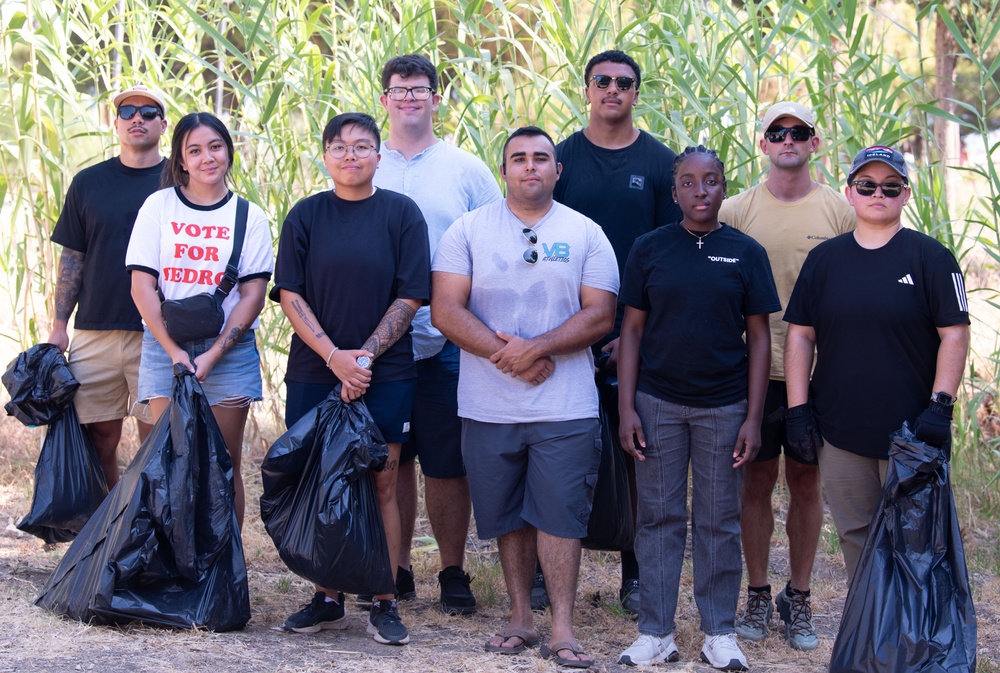 NSA Souda Bay Volunteers Clean Agioi Apostoloi Park