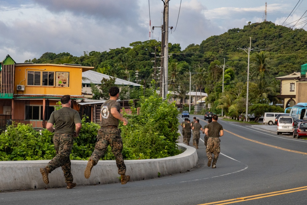 Training on Island Time: Koa Moana Marines Conduct Physical Training in Palau