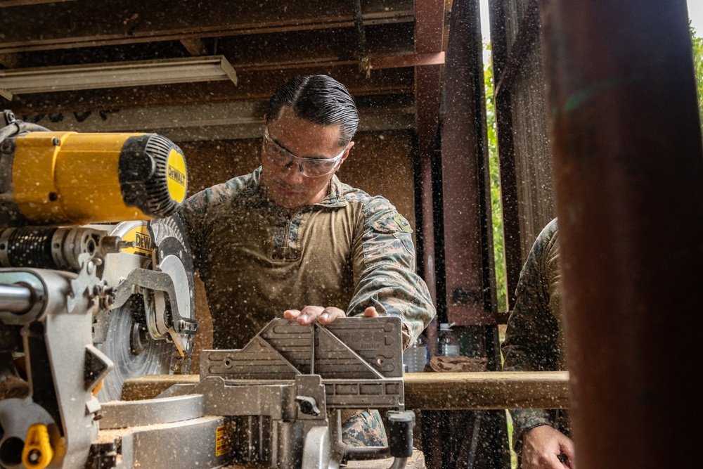 Raising the Bar: Koa Moana Marines Construct Pull Up Bar in Palau