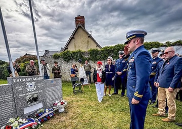 Coast Guard WWII veteran posthumously honored alongside Rescue Flotilla One with new monument at Omaha Beach