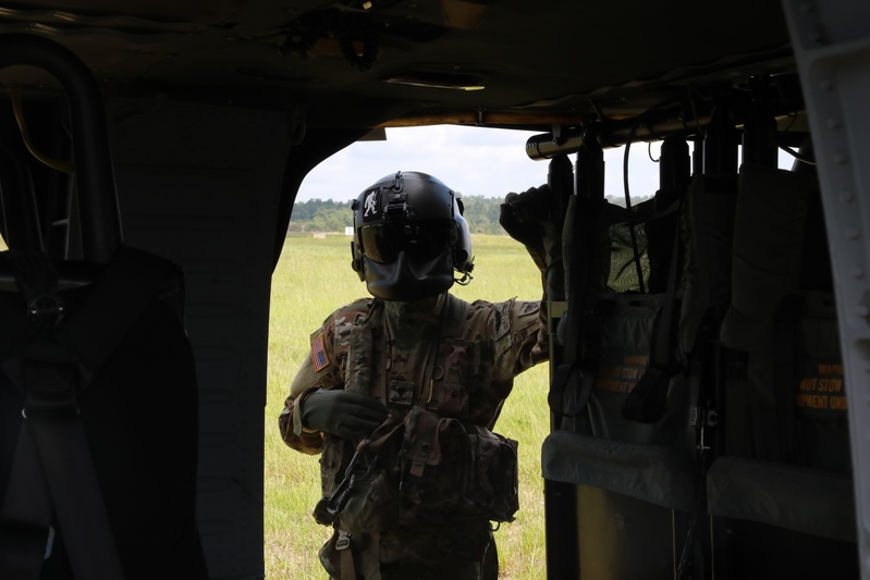 Wisconsin National Guard's 1st Battalion,147th Aviation crews conduct aerial gunnery qualification