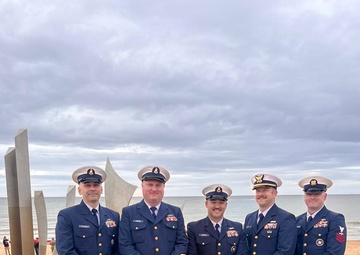 Coast Guard WWII veteran posthumously honored alongside Rescue Flotilla One with new monument at Omaha Beach