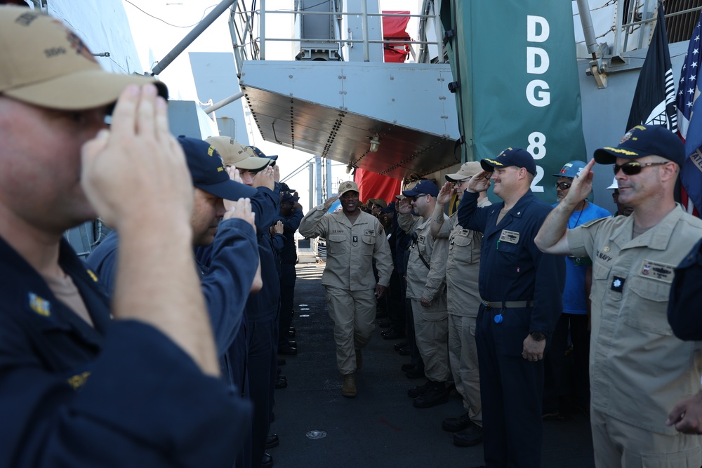 Command Master Chief Ervin Kelly Departs USS FARRAGUT