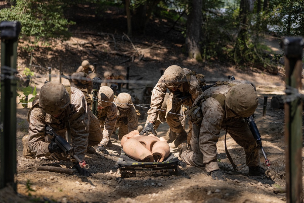 Candidates at Officer Candidate School Participate in The Forge