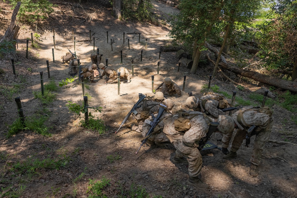 Candidates at Officer Candidate School Participate in The Forge