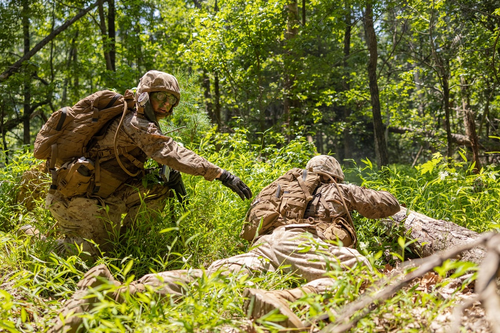 Candidates at Officer Candidate School Participate in The Forge