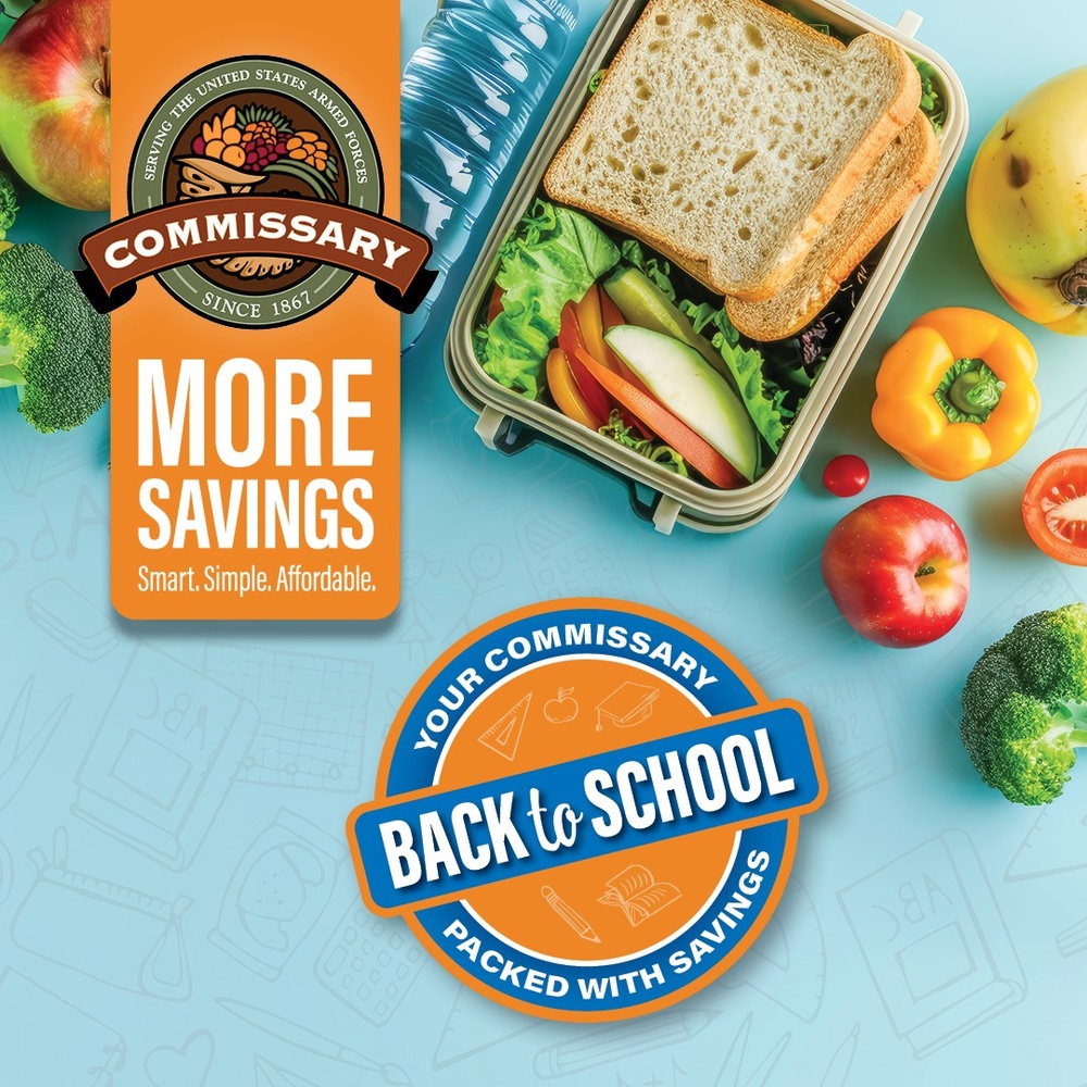 Check out the first of a three-part ‘Back-to-School’ savings promotion available in the July 28 – Aug. 10 Commissary Sales Flyer