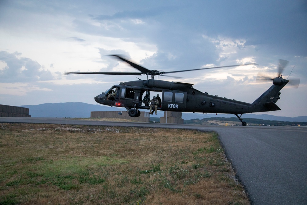 KFOR RC-E Aviation Soldiers Respond to a Wildfire