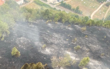 KFOR RC-E Aviation Soldiers Respond to a Wildfire