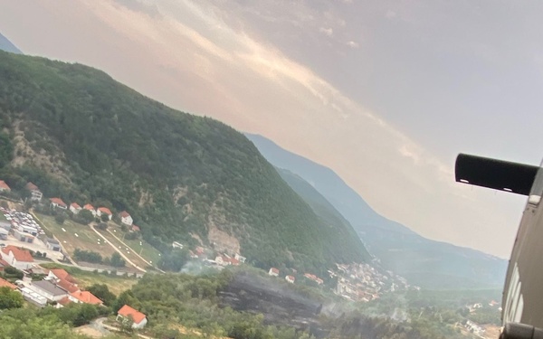 KFOR RC-E Aviation Soldiers Respond to a Wildfire