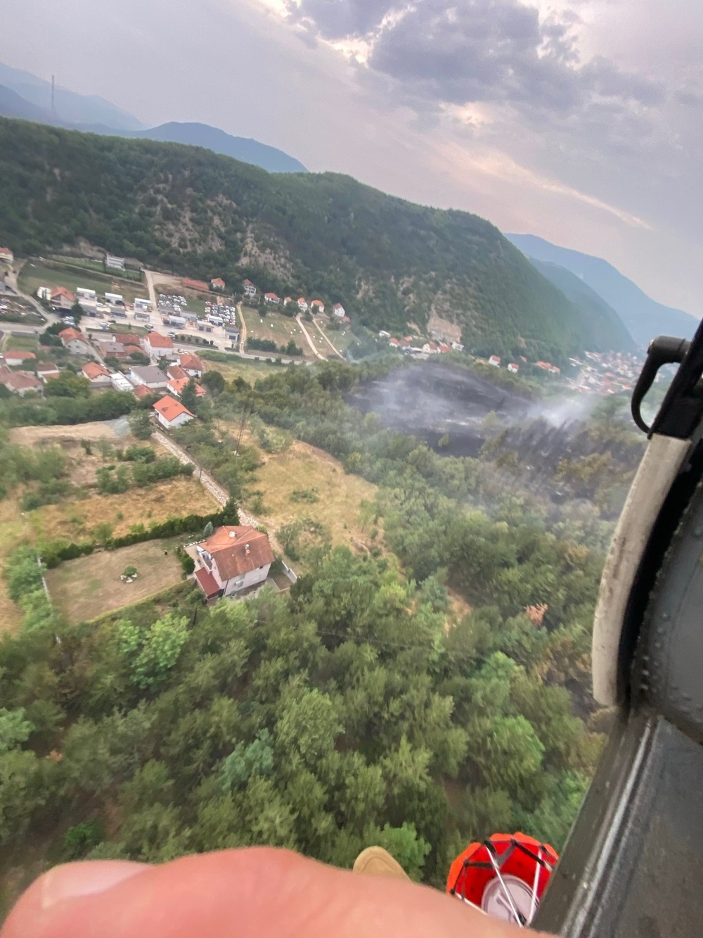 KFOR RC-E Aviation Soldiers Respond to a Wildfire