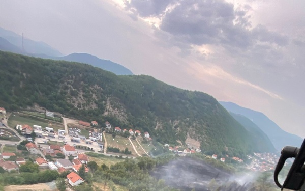 KFOR RC-E Aviation Soldiers Respond to a Wildfire