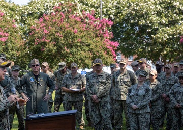 Rear Adm. Blackmon Speaks to RSOI Sailors