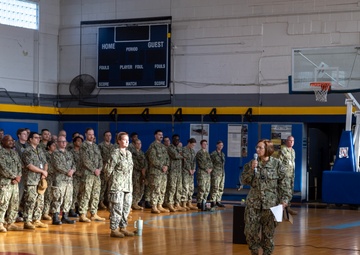 Rear Adm. Walz Speaks to RSOI Sailors