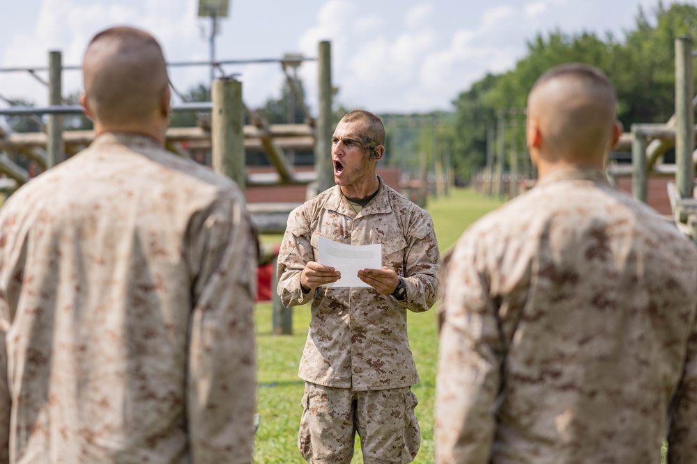 Candidates at Officer Candidate School Participate in The Forge