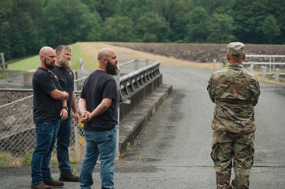 Baltimore District leadership visits Stillwater Dam project